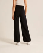 Women's Pleated Wide Leg Pants – High Waist Flowy Dress Trousers