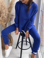 Women's Oversized Sweat Set – Wide Leg Matching Lounge Outfit