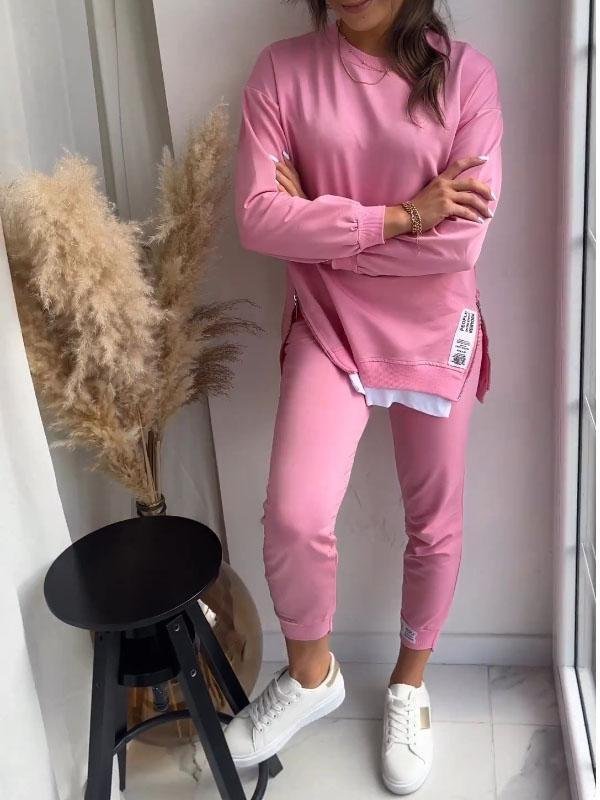 Women's Oversized Sweat Set – Wide Leg Matching Lounge Outfit