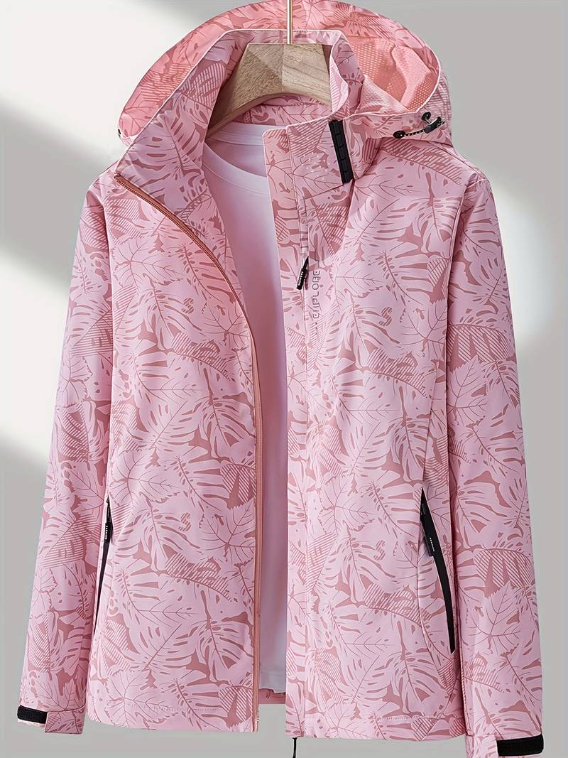 Women's Lightweight Hooded Jacket – Transitional Zip-Up Outdoor Jacket