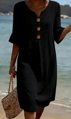 Women's Relaxed Everyday Dress – Flowy Day Dress