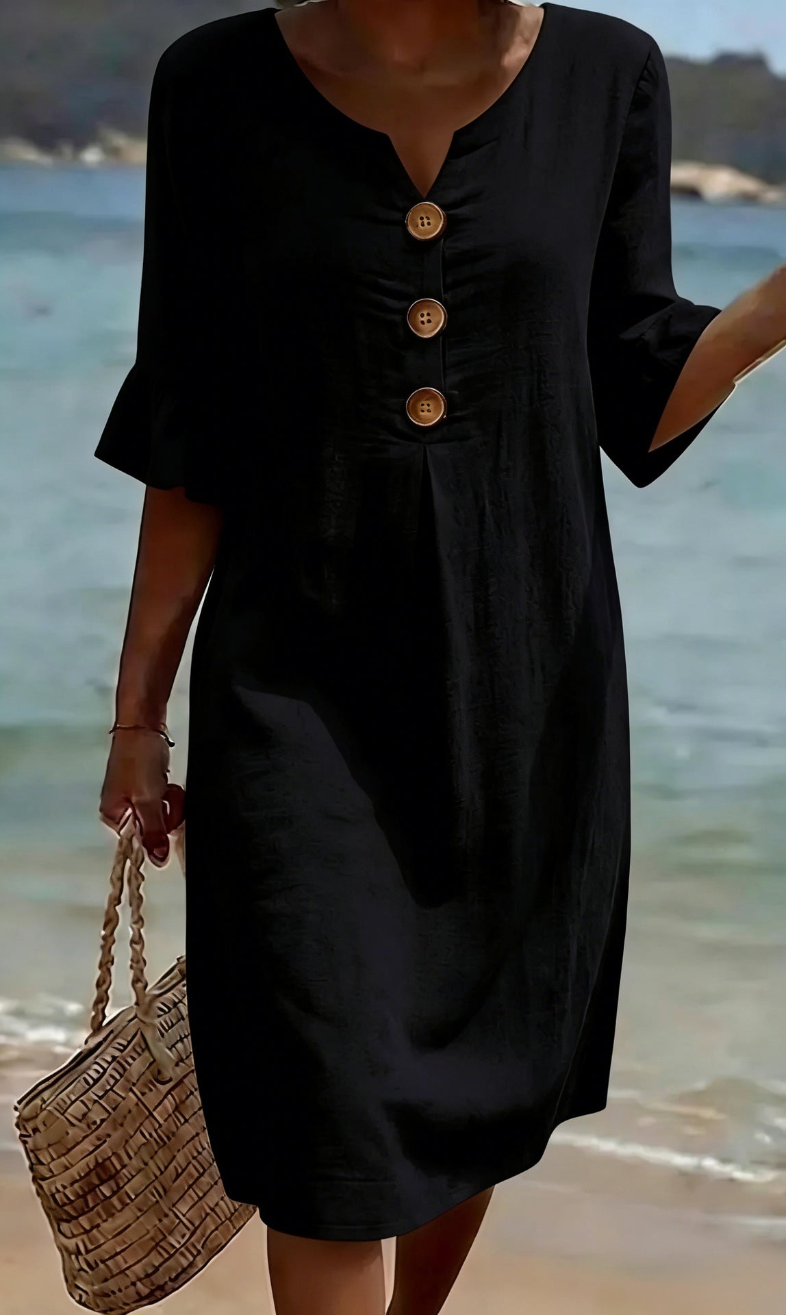 Women's Relaxed Everyday Dress – Flowy Day Dress