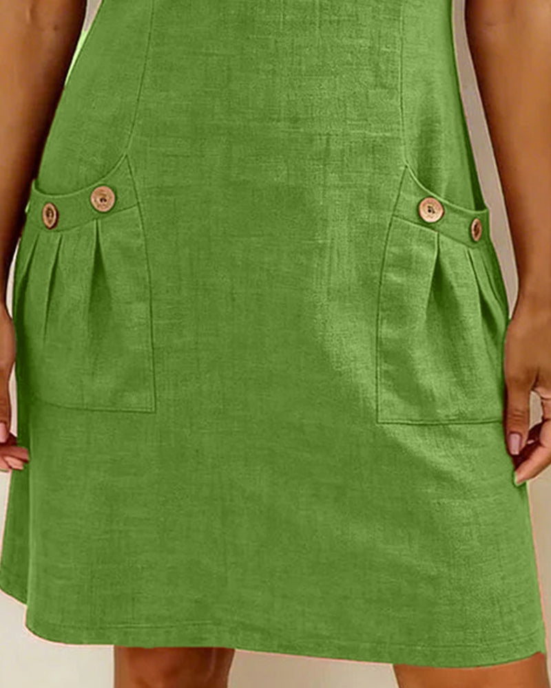Women's A-Line Zip Front Dress – Flared Day Dress