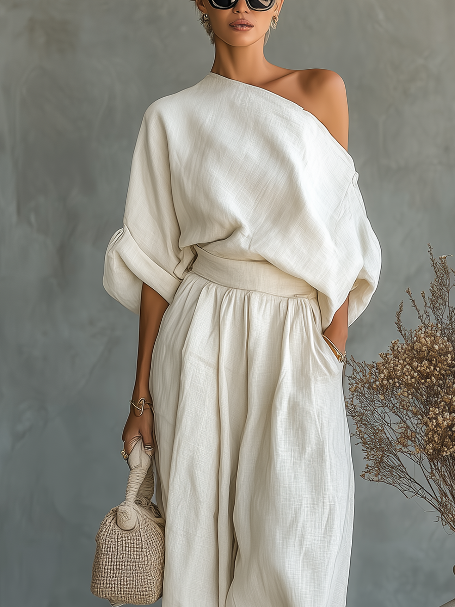 Women's Boho Wide Leg Jumpsuit – Relaxed Flowy Casual Jumpsuit