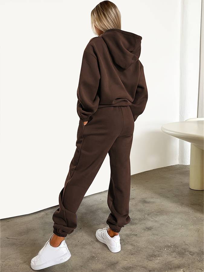 Women's Graphic Sweat Set – Oversized Wide Leg Lounge Co-Ord