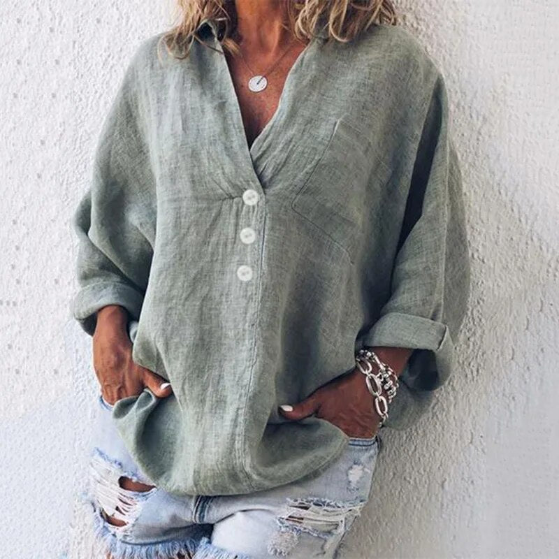 Women's Ibiza Inspired Boho Blouse – Slim Fit Summer Blouse