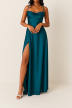 Women's Sleeveless High Slit Maxi Dress – Formal Evening Occasion Dress