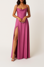 Women's Sleeveless High Slit Maxi Dress – Formal Evening Occasion Dress
