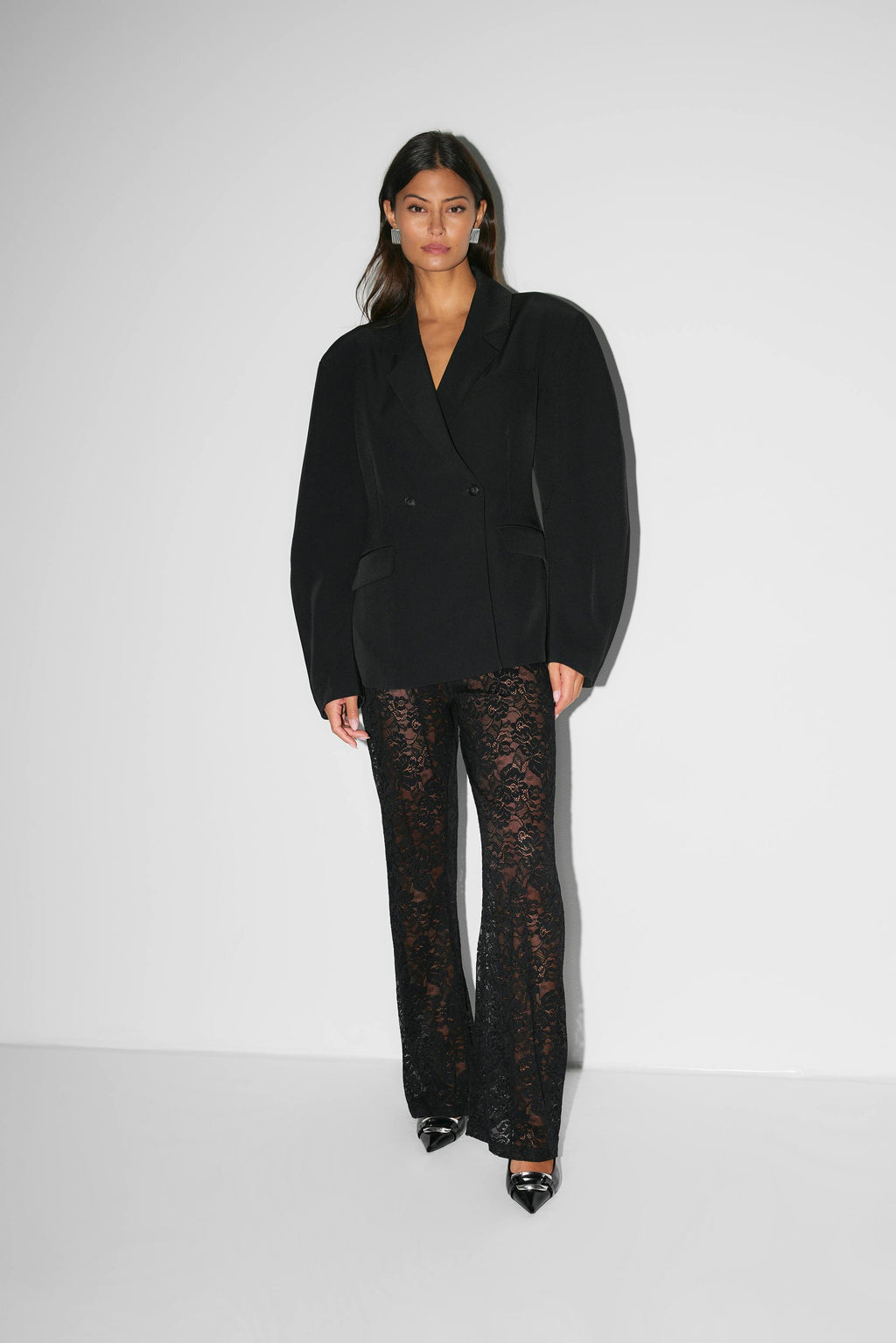 Women's Lace Flared Pants – Sheer Festival Flare Pants
