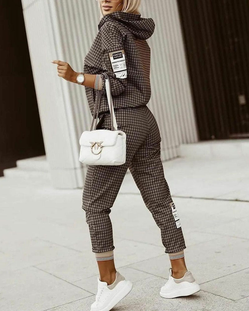 Women's Plaid Shacket Set – Button Front Jacket & Trouser Co-Ord