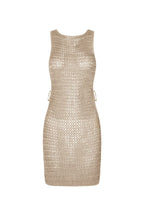 Women's Open Knit Crochet Dress – Boho Resort Cover-Up Dress