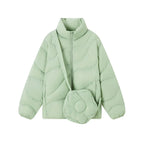Women's Lightweight Puffer Jacket – Packable Collared Winter Jacket