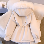 Women's Insulated Longline Coat – Hooded Cold Weather Winter Jacket