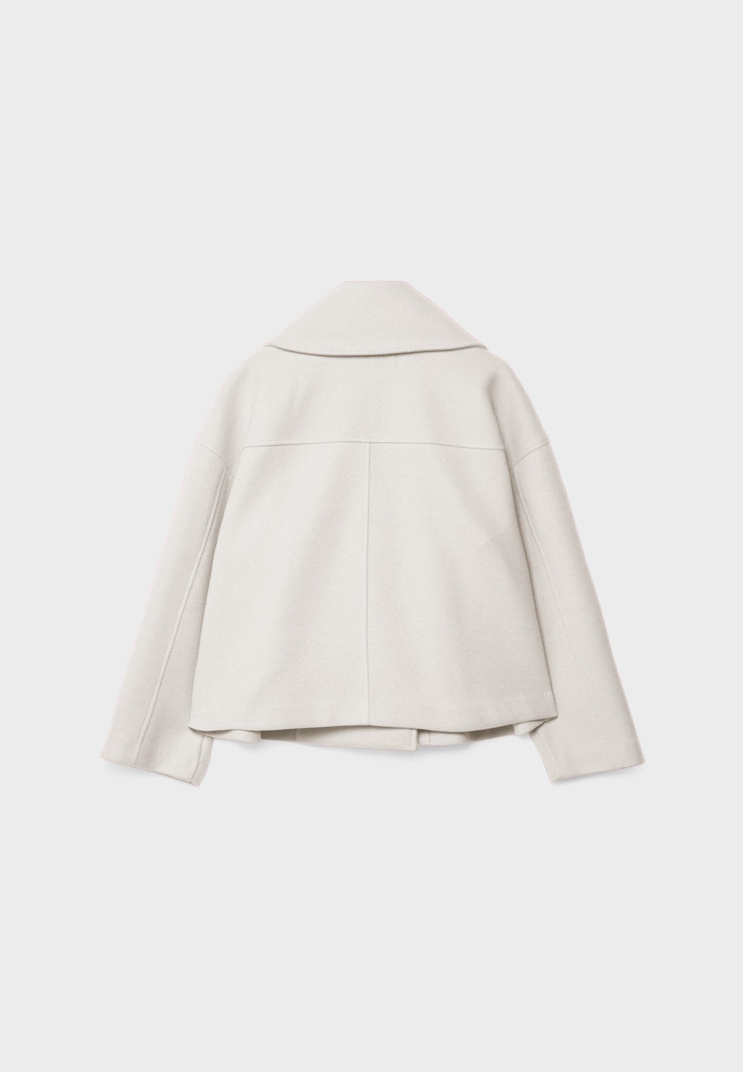 Women's Wool Blend Overcoat – Double-Breasted Winter Coat