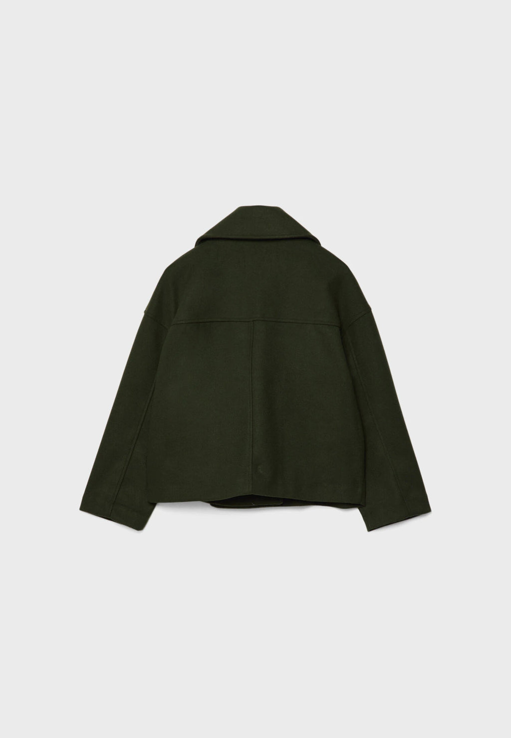 Women's Wool Blend Overcoat – Double-Breasted Winter Coat