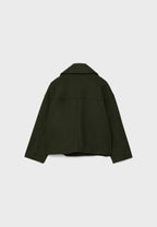 Women's Wool Blend Overcoat – Double-Breasted Winter Coat