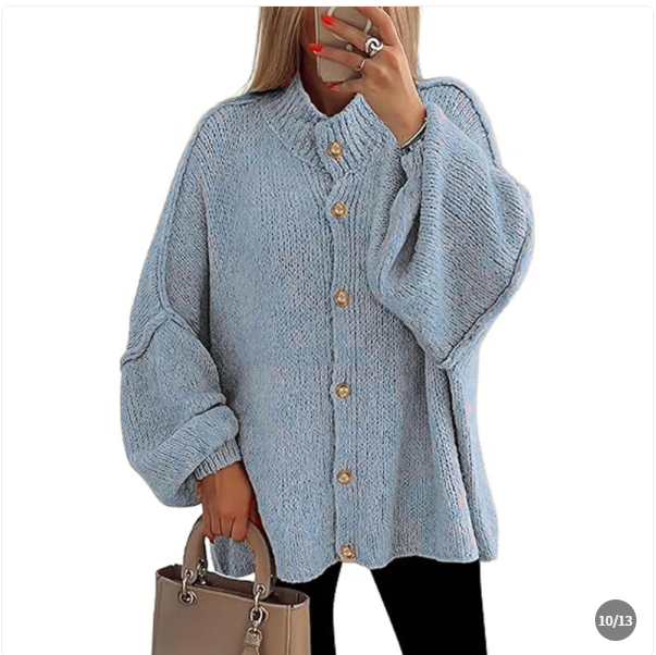 Women's Oversized Gold Button Vest – Relaxed Longline Vest