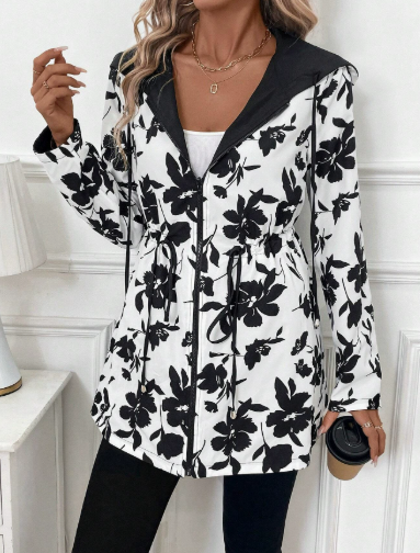 Women's Reversible Leopard Print Coat – Animal Print Statement Outerwear