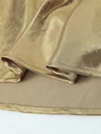 Alanah | Metallic Open Back Mini Dress with pockets