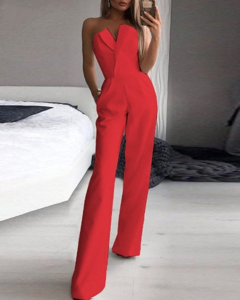 Alanah | Formal Wide Leg Jumpsuit with sleeveless and relaxed fit