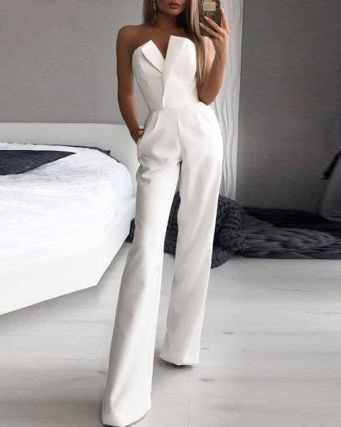 Alanah | Formal Wide Leg Jumpsuit with sleeveless and relaxed fit
