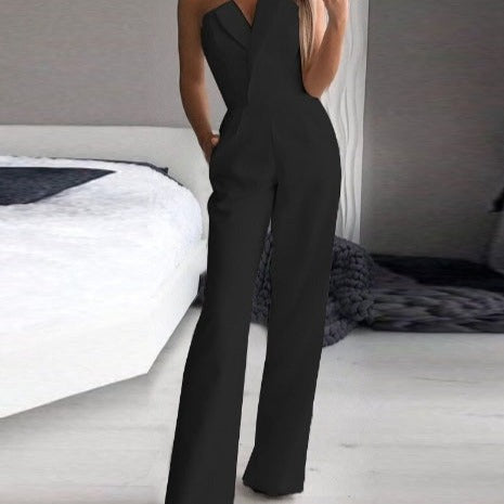 Alanah | Formal Wide Leg Jumpsuit with sleeveless and relaxed fit