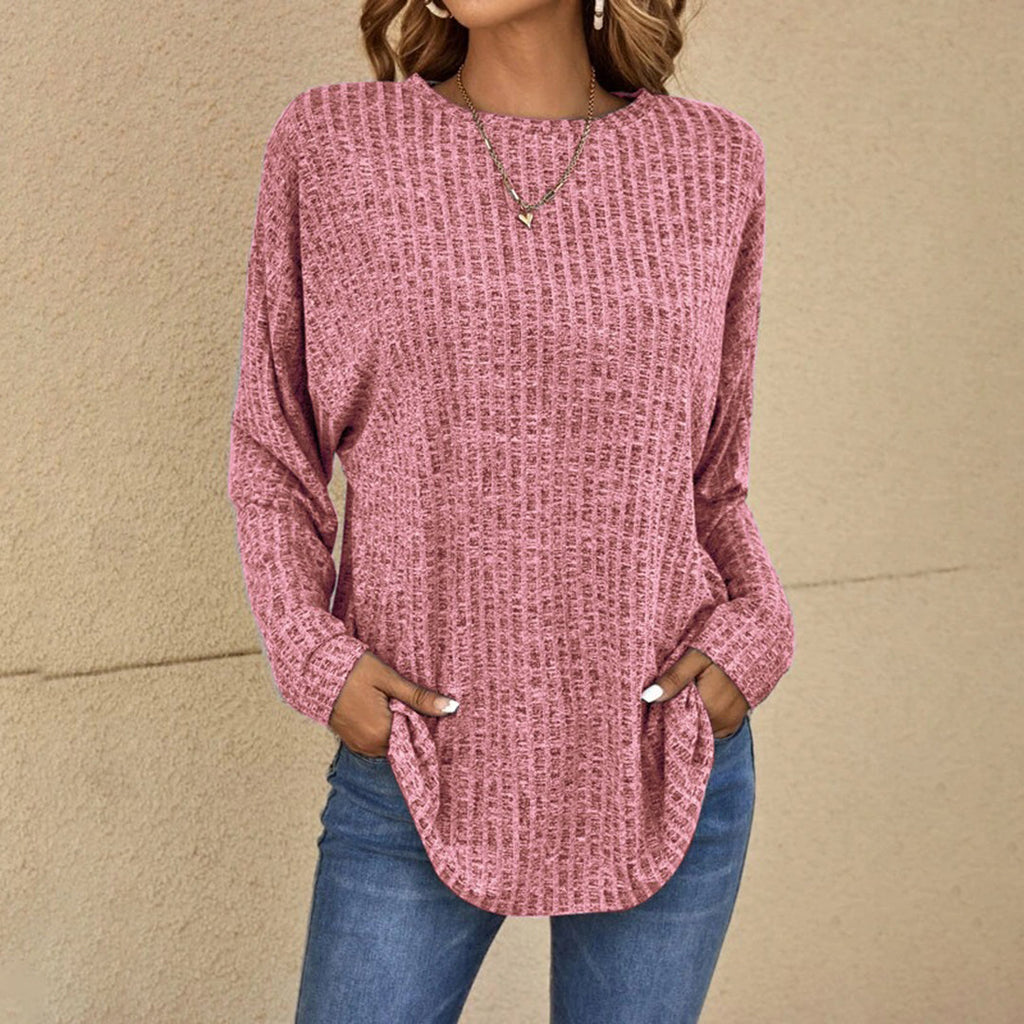 Women's Relaxed Oversized Winter Sweater – Long Sleeve Knit Sweater