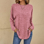 Women's Relaxed Oversized Winter Sweater – Long Sleeve Knit Sweater