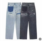 Women's Distressed Jeans – Vintage Loose Fit Jeans