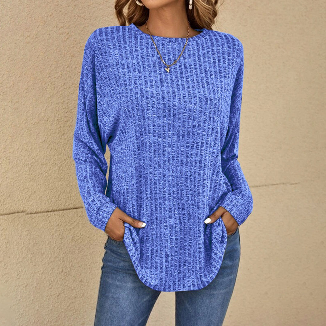 Women's Relaxed Oversized Winter Sweater – Long Sleeve Knit Sweater