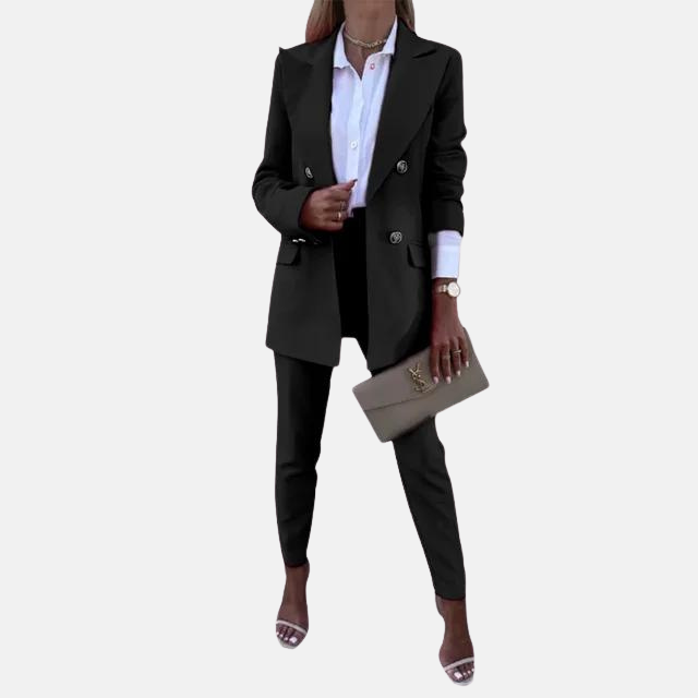 Women's Asymmetrical Pants Set – Statement Top & Wide Leg Trousers