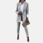 Women's Asymmetrical Pants Set – Statement Top & Wide Leg Trousers