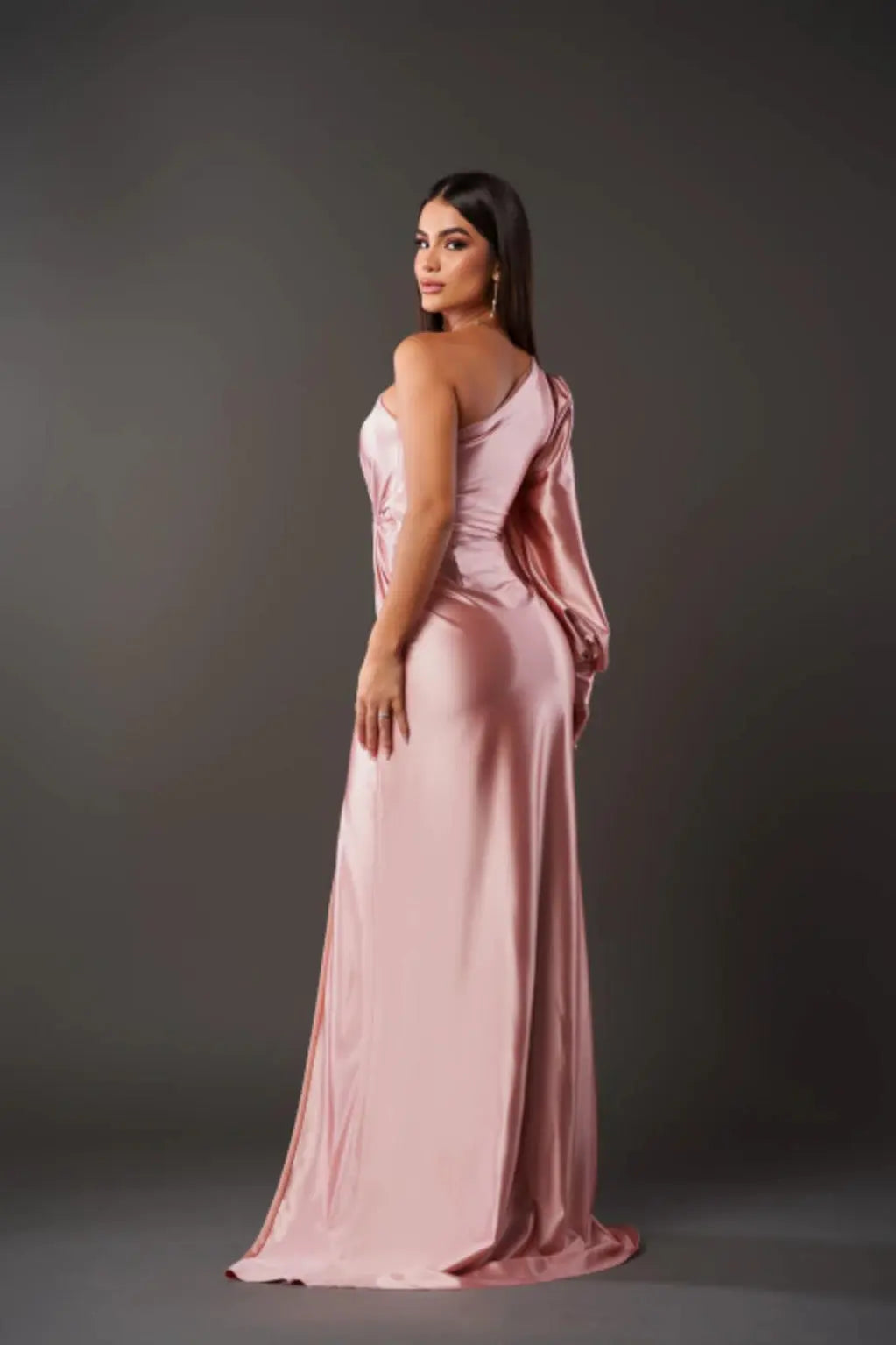 Women's Pleated Wedding Guest Dress – Flowy Formal Maxi Dress