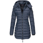 Women's Long Down Coat – Hooded Winter Puffer
