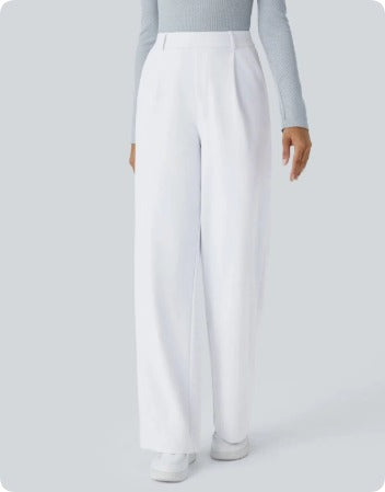 Women's Straight Leg Pants – Smart Casual Office Pants