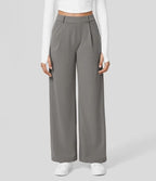 Women's Straight Leg Pants – Smart Casual Office Pants