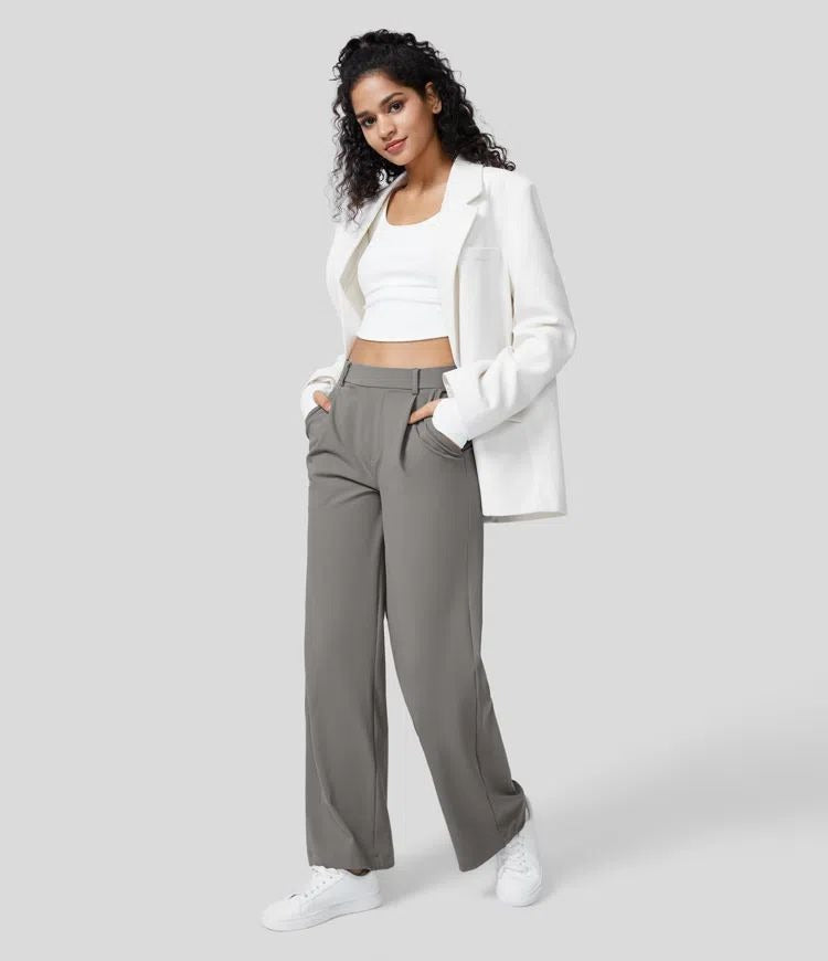 Women's Straight Leg Pants – Smart Casual Office Pants