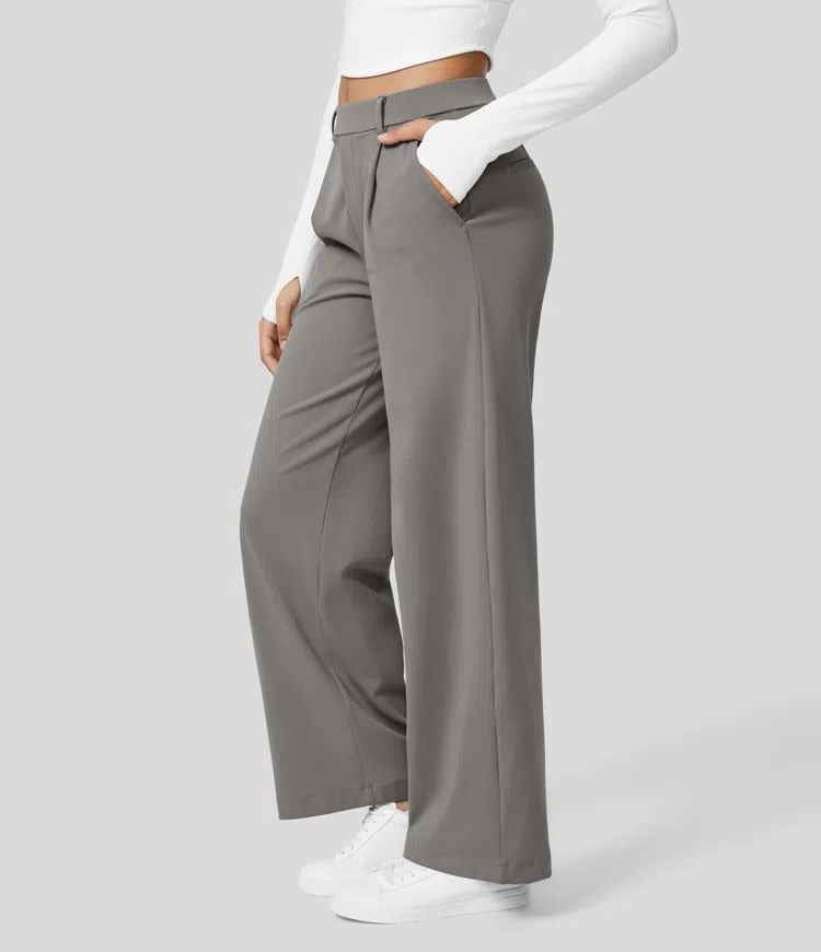 Women's Straight Leg Pants – Smart Casual Office Pants