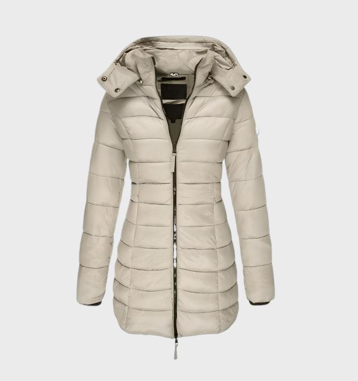 Women's Weather Resistant Hooded Coat – Soft Lined Long Winter Jacket
