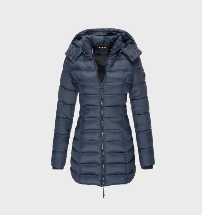 Women's Weather Resistant Hooded Coat – Soft Lined Long Winter Jacket