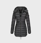 Women's Weather Resistant Hooded Coat – Soft Lined Long Winter Jacket
