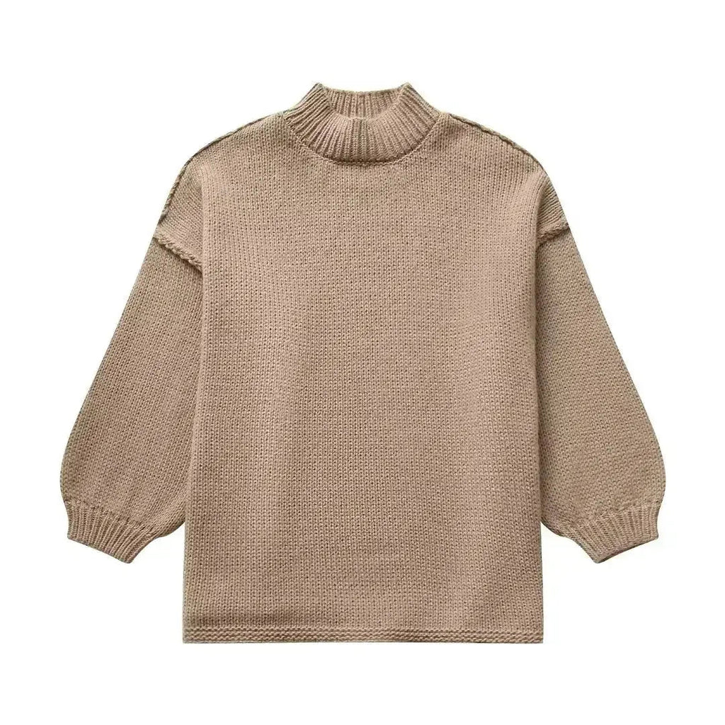 Women's Oversized Autumn Sweater – Relaxed Knit Pullover