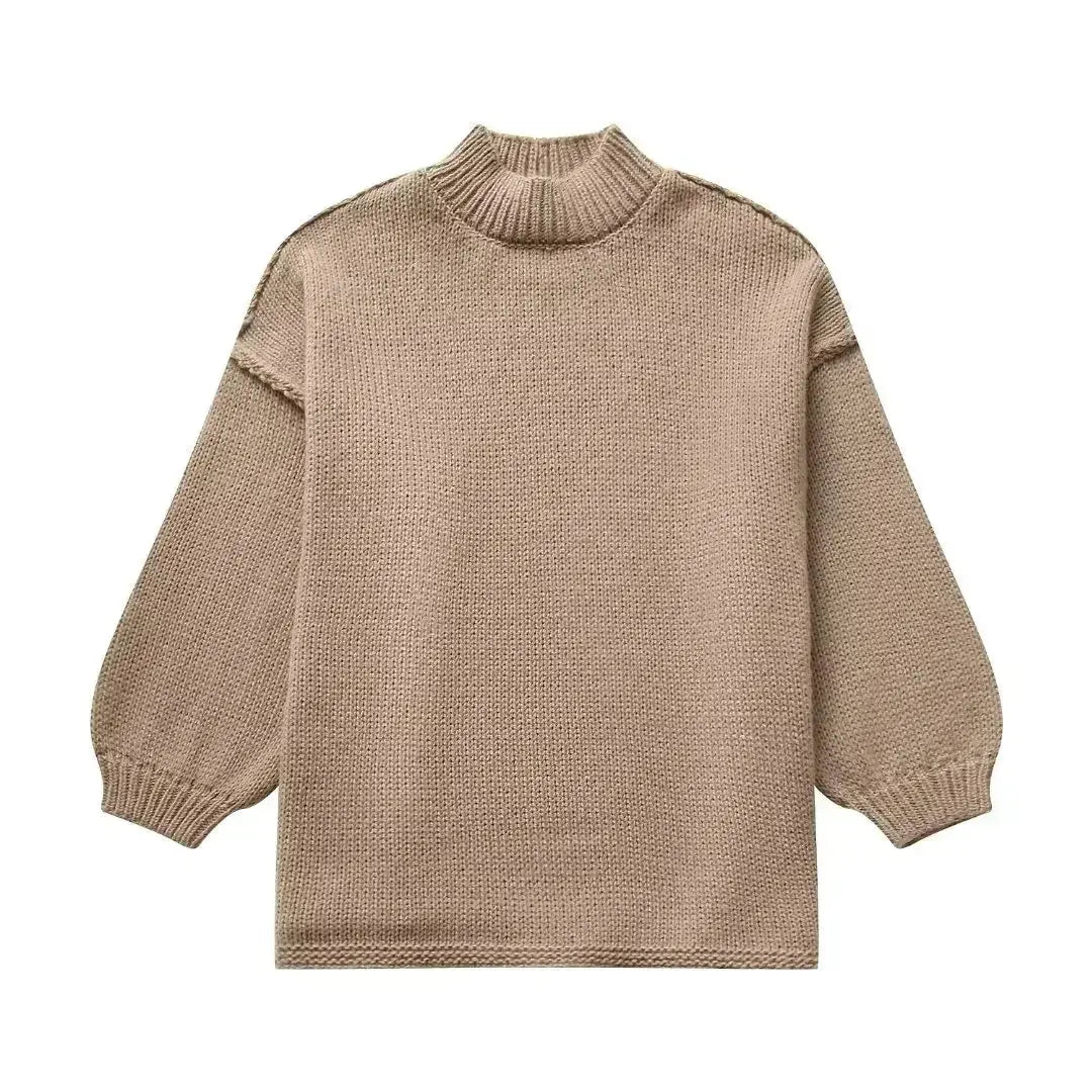 Women's Oversized Autumn Sweater – Relaxed Knit Pullover