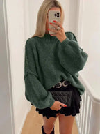 Women's Oversized Autumn Sweater – Relaxed Knit Pullover