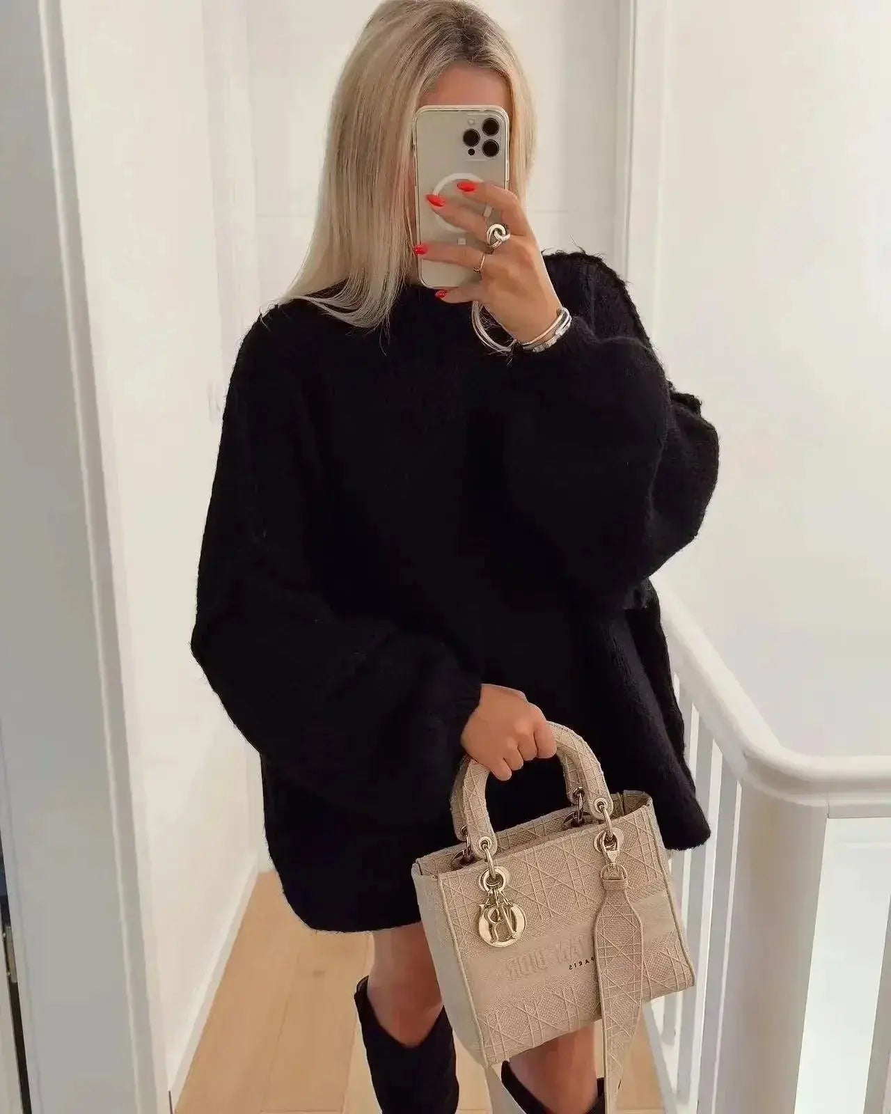 Women's Oversized Autumn Sweater – Relaxed Knit Pullover