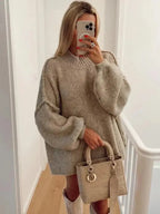 Women's Oversized Autumn Sweater – Relaxed Knit Pullover