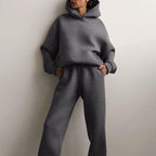 Women's Oversized Hoodie Set – Relaxed Jogger Tracksuit
