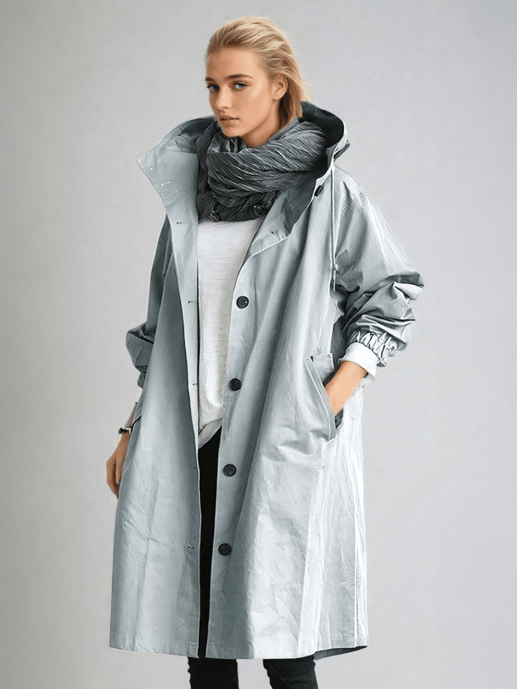 Women's Packable Rain Jacket – Hooded Waterproof Coat
