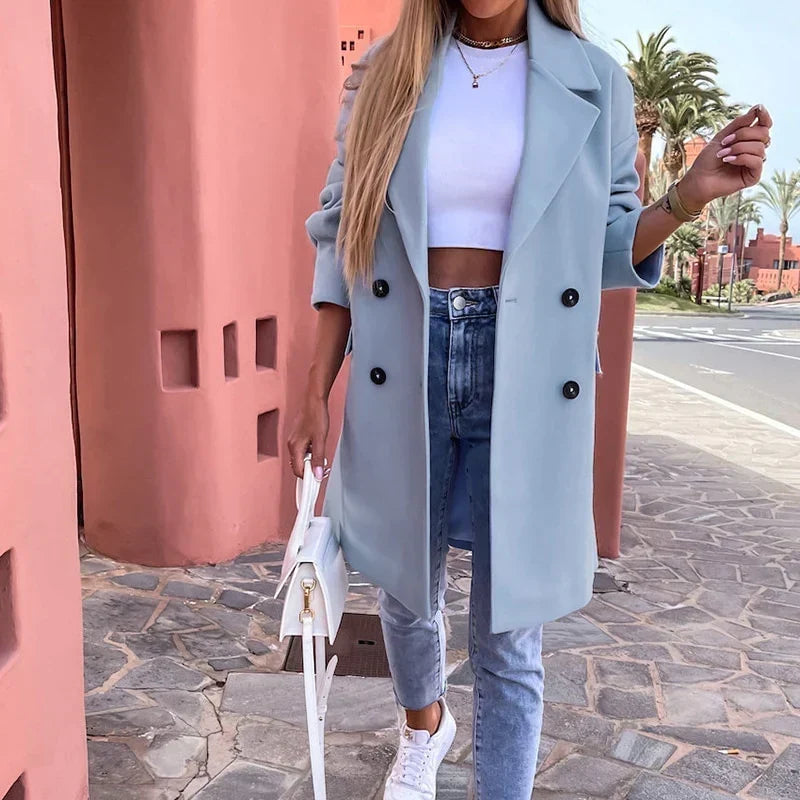 Women's Tailored Longline Overcoat – Classic Winter Coat