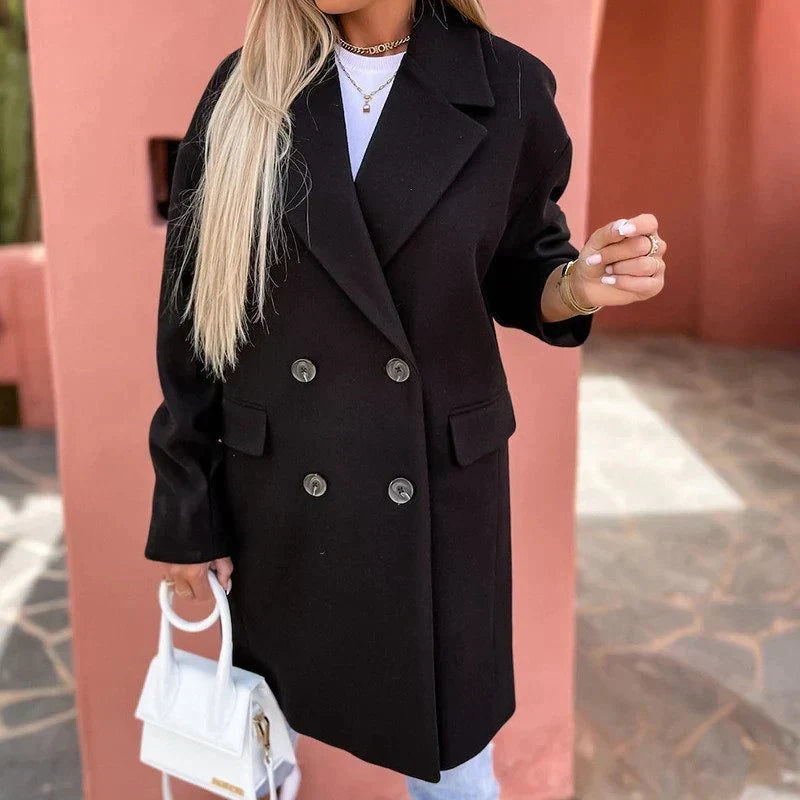 Women's Tailored Longline Overcoat – Classic Winter Coat
